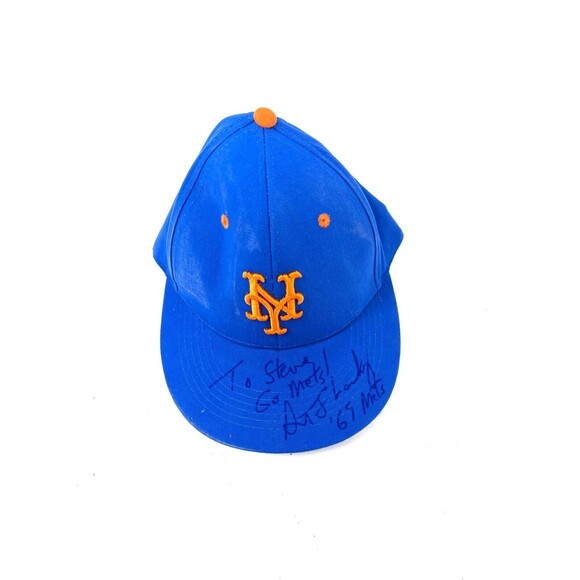 New York Mets Authentically Autographed 69 Baseball Hat Royal Blue - Picture 3 of 7
